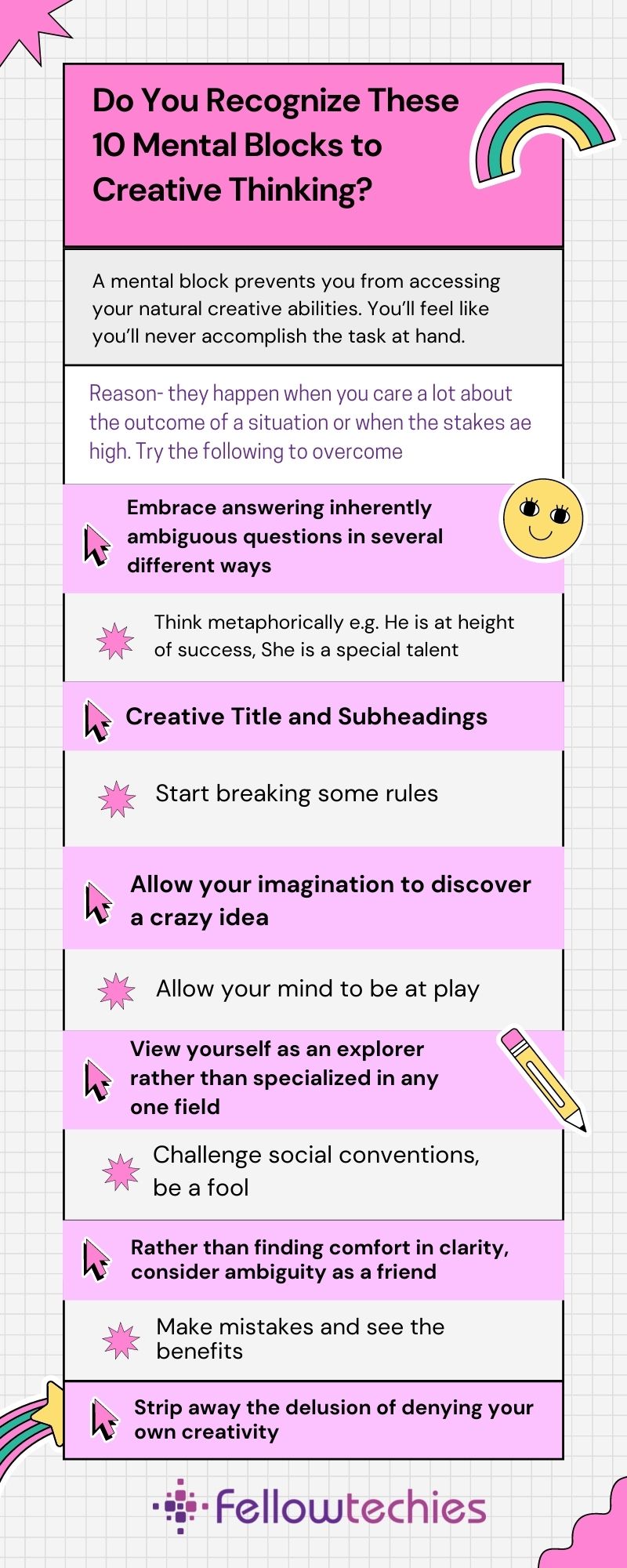 Core Thinking Skills - Do you Recognize these 10 Mental Blocks to Creative Thinking